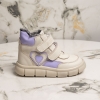 Бебешки боти PONKI VLOVE BEIGE-PURPLE №22-26