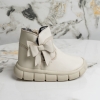 Бебешки ботушки PONKI ROSETTE BEIGE №22-26