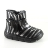 Бебешки ботушки PONKI ROSETTE BLACK / SILVER №20-21