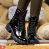 Дамски кубинки PONKI VENEZIA BLACK-LAK  №36-39