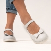 Детски балеринки PONKI BELEZZA WHITE  №31-36