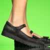 Детски балеринки PONKI ELEGANZA Black-lak №31-36