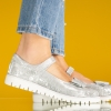 Детски балеринки PONKI ELEGANZA Silver №31-36