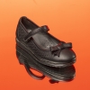 Детски балеринки PONKI Feline Black №26-30