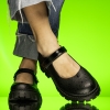 Детски балеринки PONKI XTRAVAGANZA BLACK DROPS  №31-36