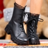 Детски елегантни кубинки PONKI JULIET BLACK №31-36