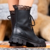 Детски елегантни кубинки PONKI JULIET BLACK №31-36