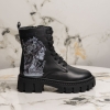 Детски елегантни кубинки PONKI KEYSA BLACK №31-36