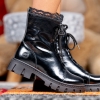 Детски елегенатни кубинки PONKI JULIET BLACK-LAK №31-36