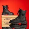 Детски кубинки PONKI ICON BLACK BLACK №31-36