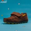 Детски Мокасини PONKI ELEGO BROWN-YELLOW №26-30