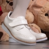 Детски официални обувки PONKI ELEGANCE WHITE BROWN №26-30