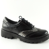 Детски официални обувки PONKI Oxford RK Black-Crocco №31-36