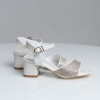 Детски сандали на токче PONKI Glow White Pearl №31-36