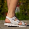 Детски сандали PONKI STRIPES SILVER №26-30