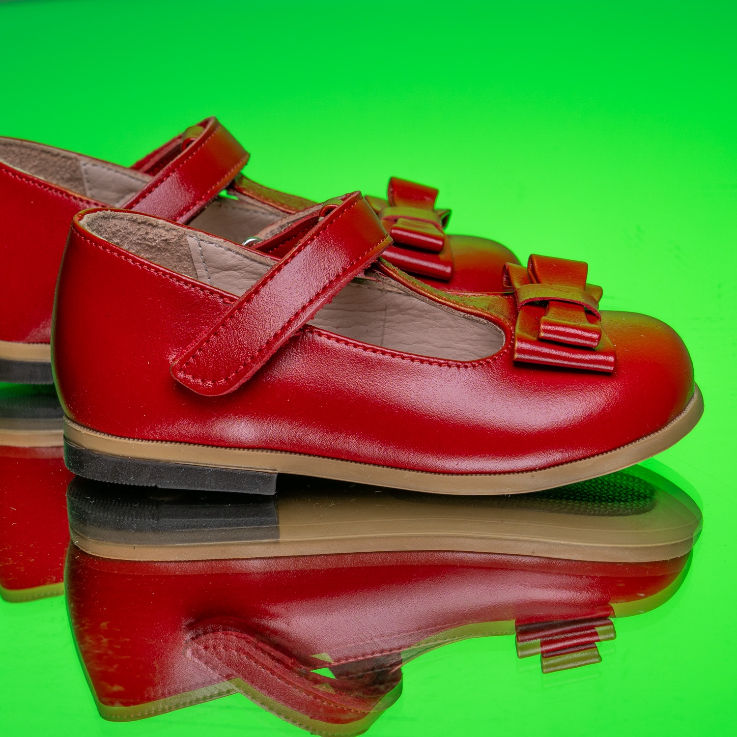 Бебешки балеринки Bebbini Pandi Red №21-25