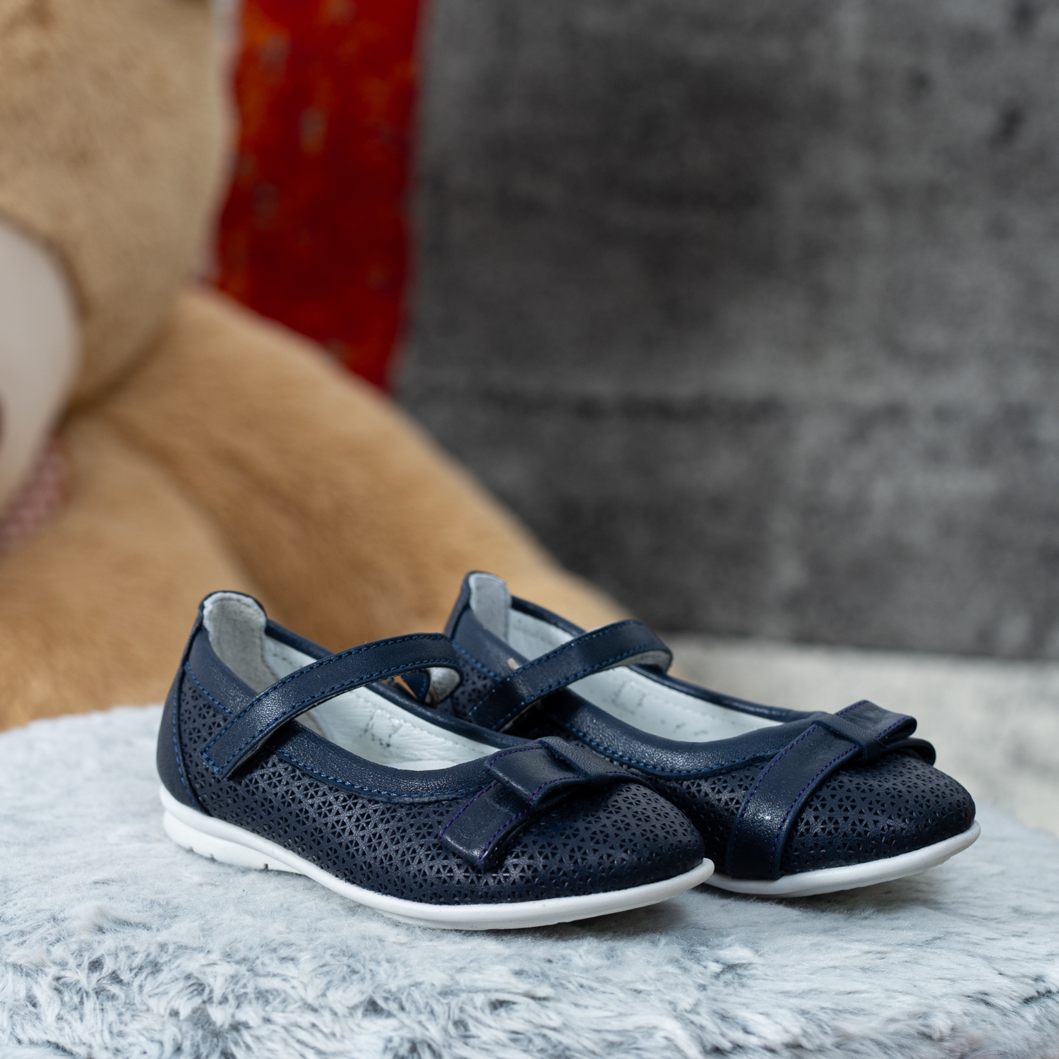 Бебешки Балеринки PONKI Darkblue №21-25