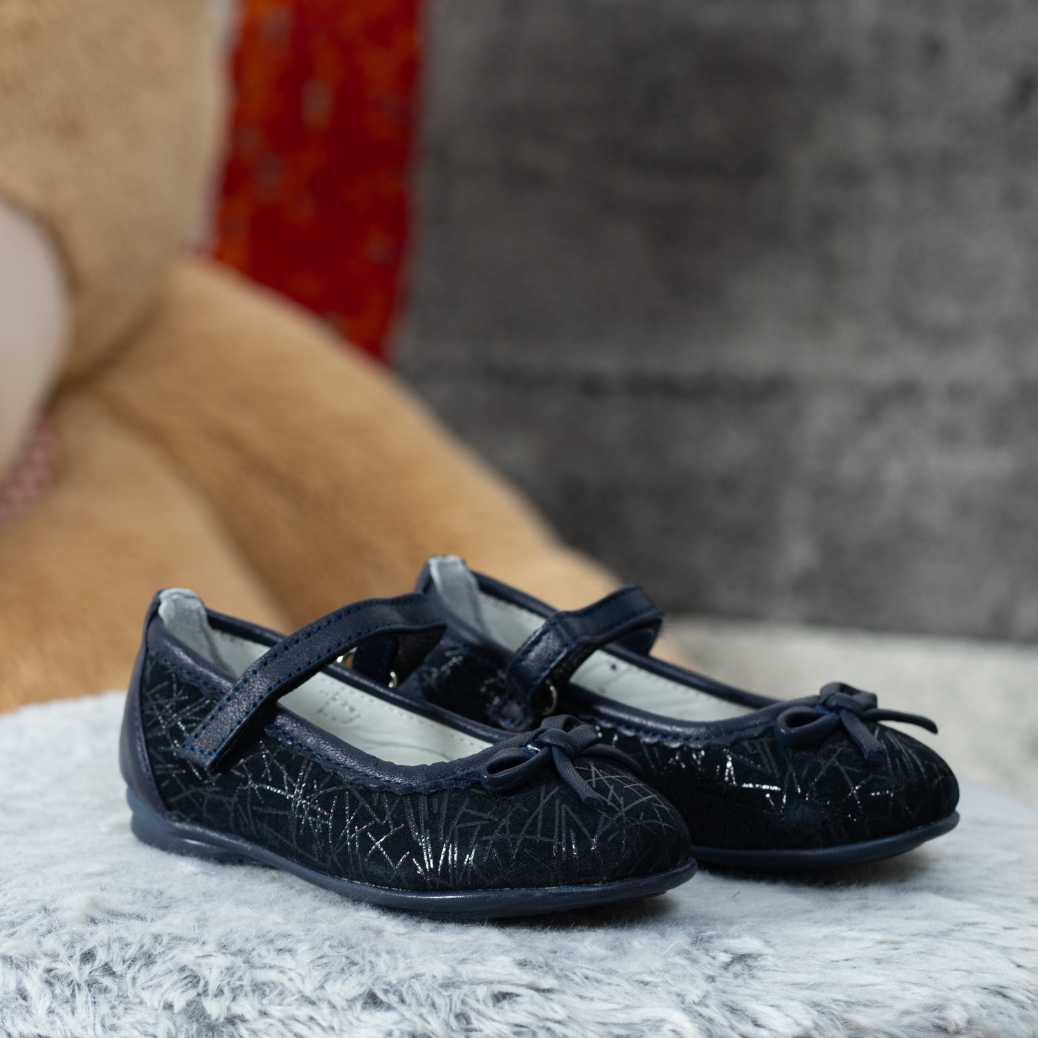 Бебешки Балеринки PONKI Darkblue №21-25