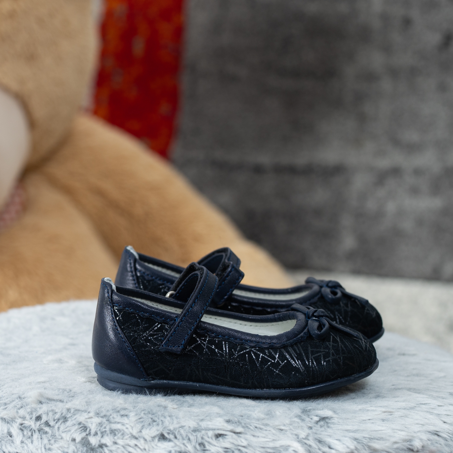 Бебешки Балеринки PONKI Darkblue №21-25