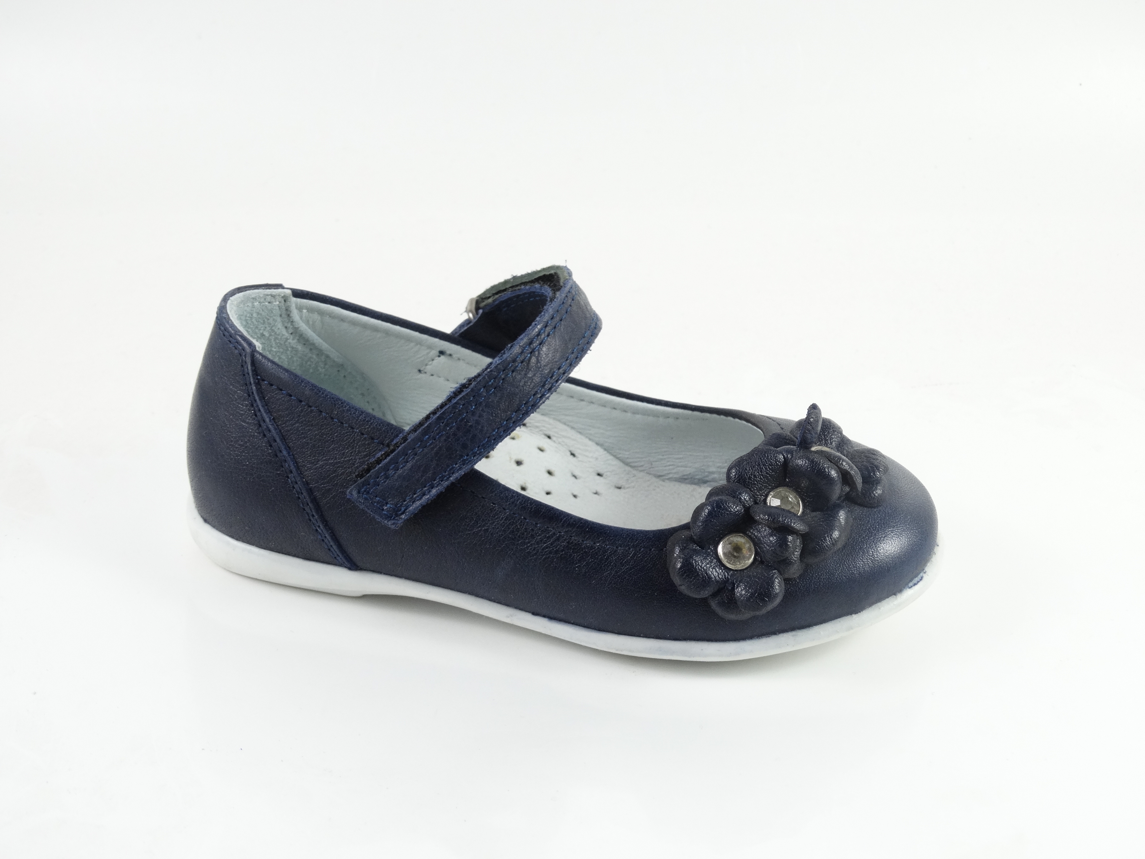 Бебешки балеринки PONKI FLAWE Darkblue №21-25