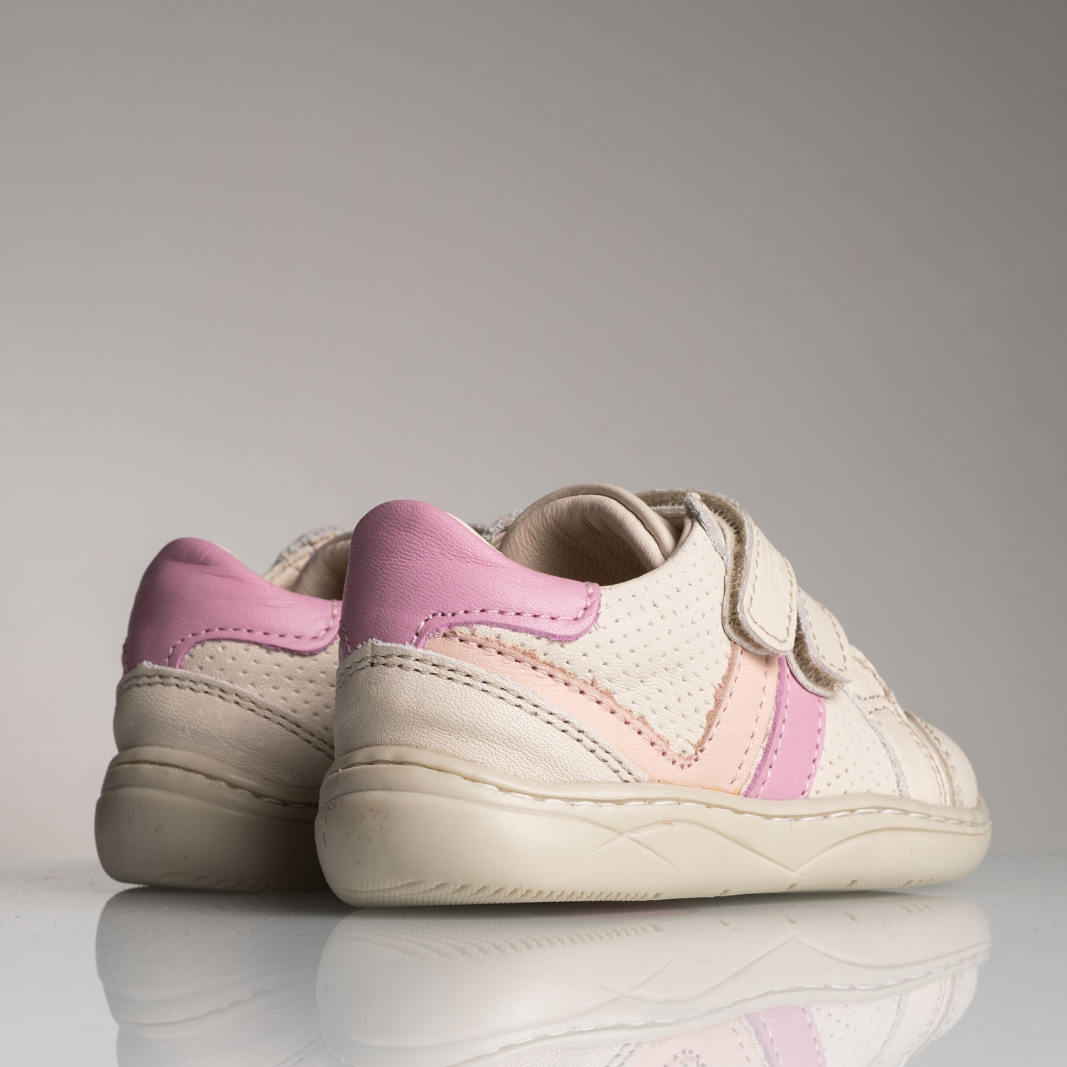 Бебешки боси обувки PONKI Barefoot Lignes Beige №19-21