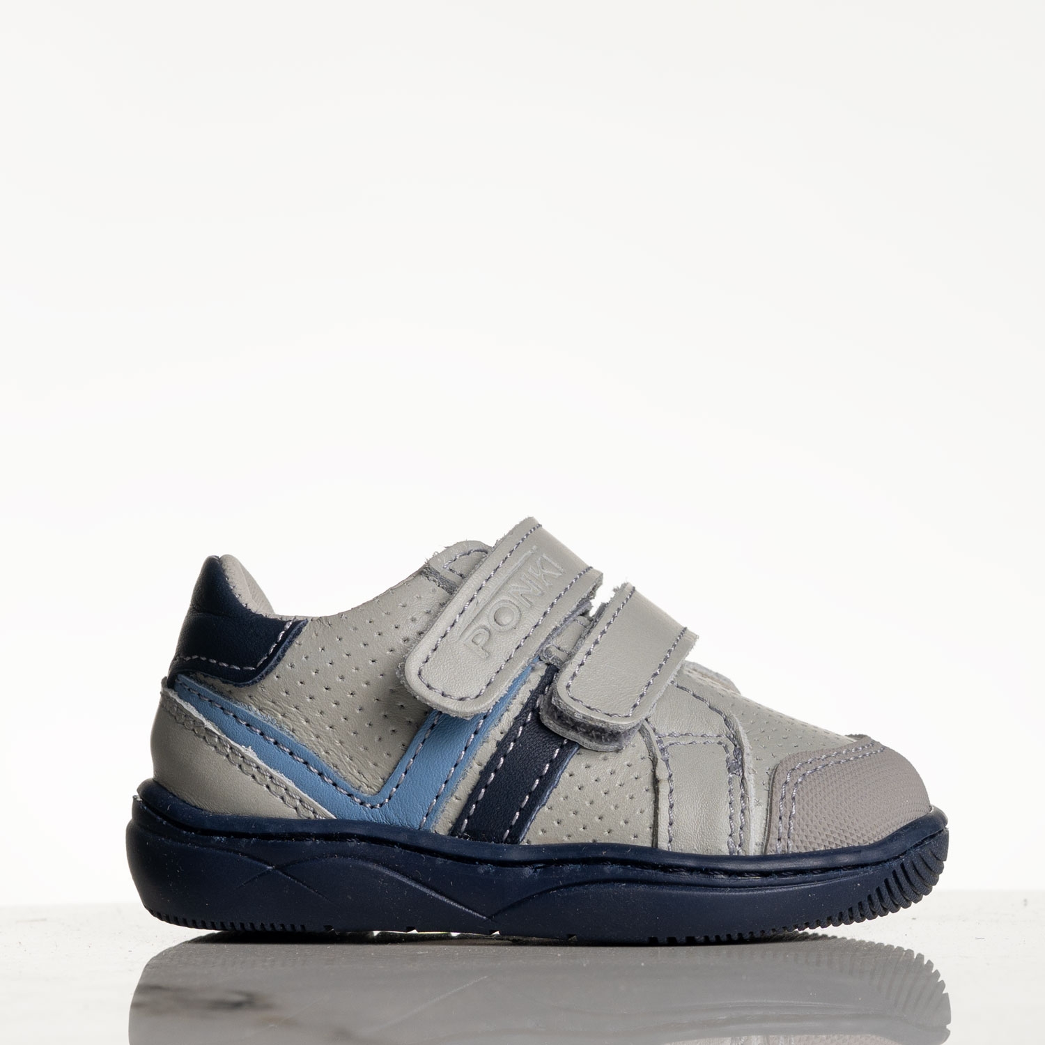 Бебешки боси обувки PONKI Barefoot Lignes Grey №22-25