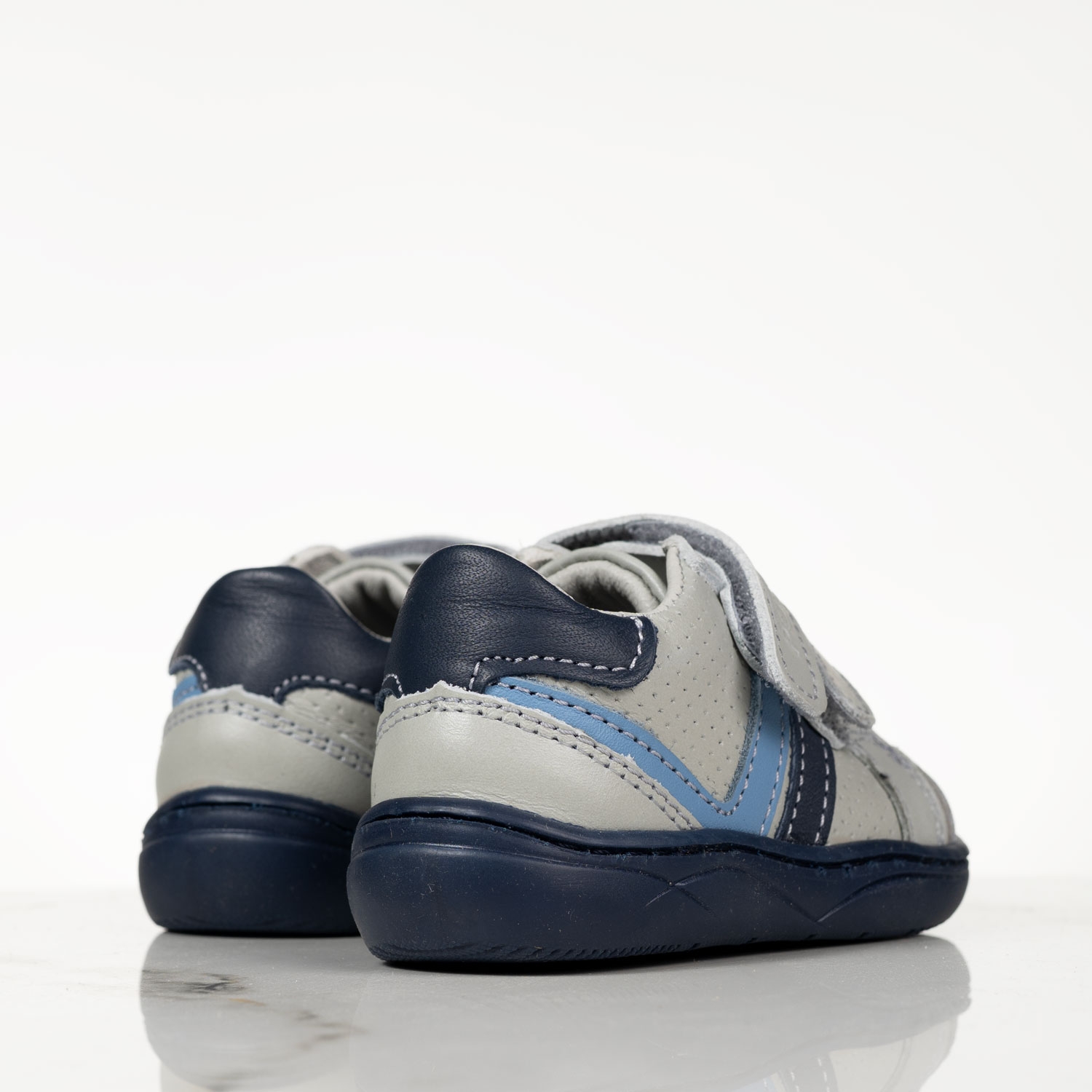 Бебешки боси обувки PONKI Barefoot Lignes Grey №22-25