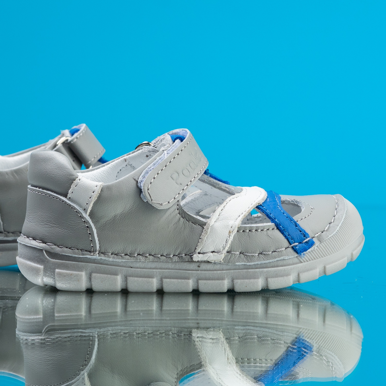 Бебешки боси сандали PONKI BAREFOOT SPLEAR GREY №19-21