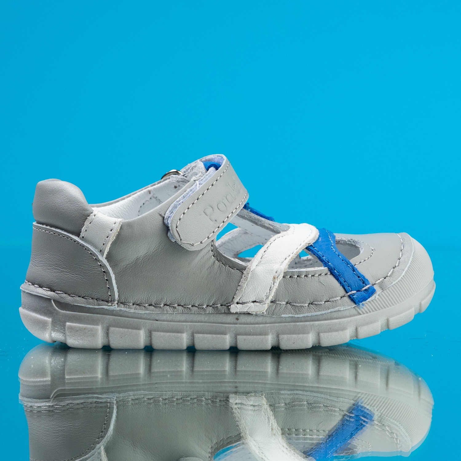 Бебешки боси сандали PONKI BAREFOOT SPLEAR GREY №19-21