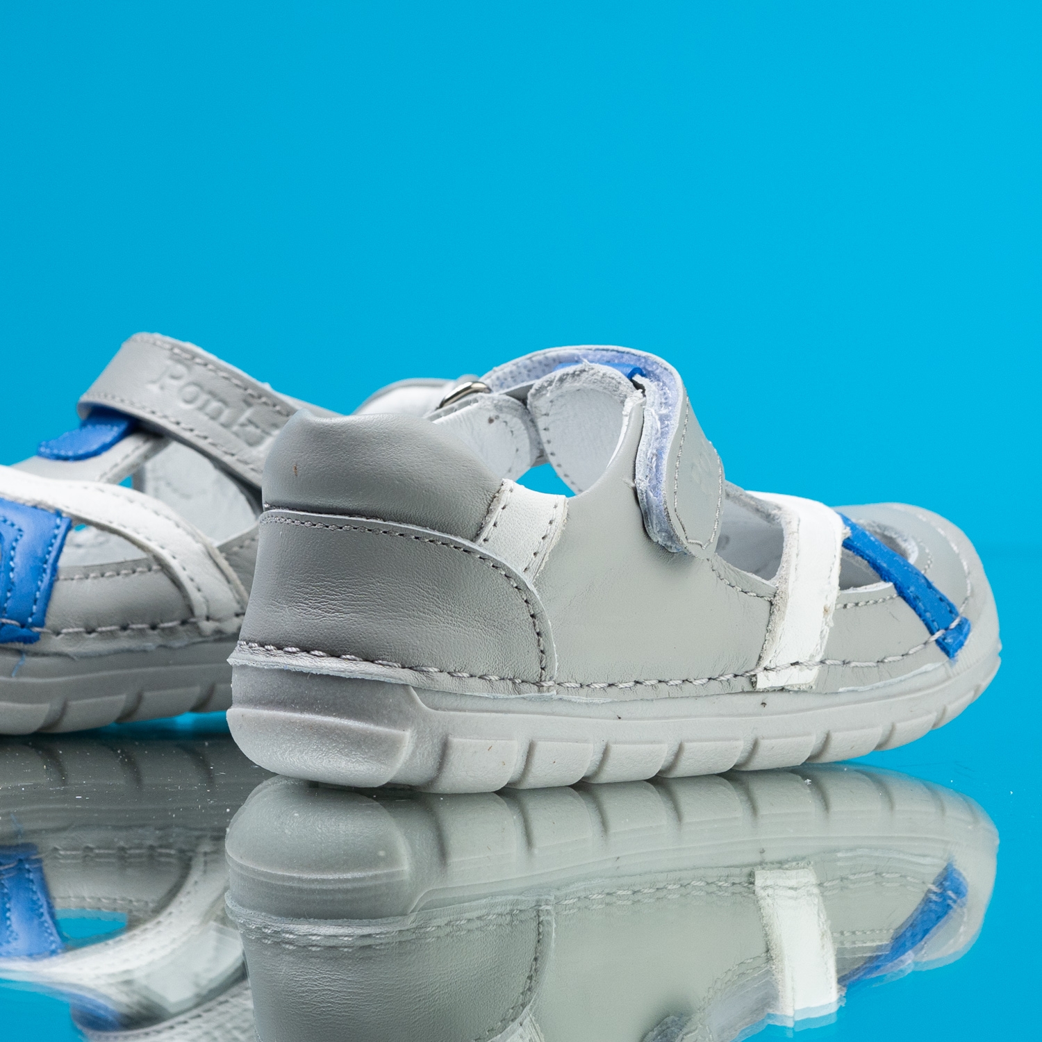 Бебешки боси сандали PONKI BAREFOOT SPLEAR GREY №19-21