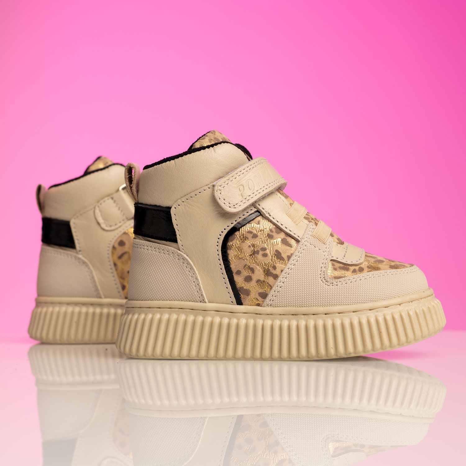 Бебешки боти PONKI STYLISH BEIGE №22-25