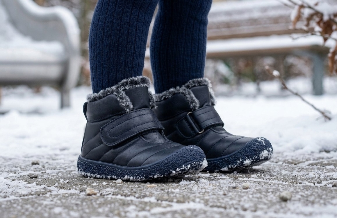Бебешки боти PONKI Suture Dark Blue №20-21