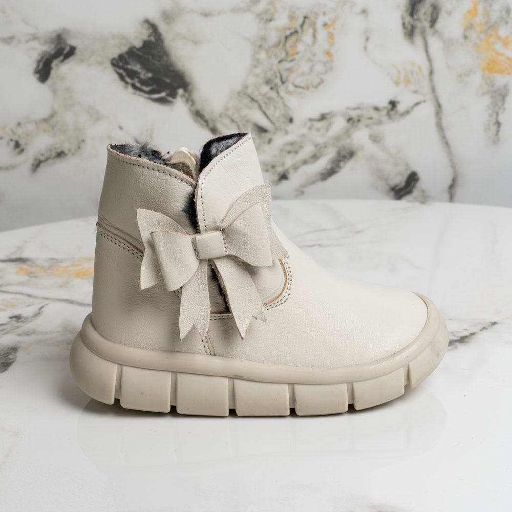 Бебешки ботушки PONKI ROSETTE BEIGE №20-21