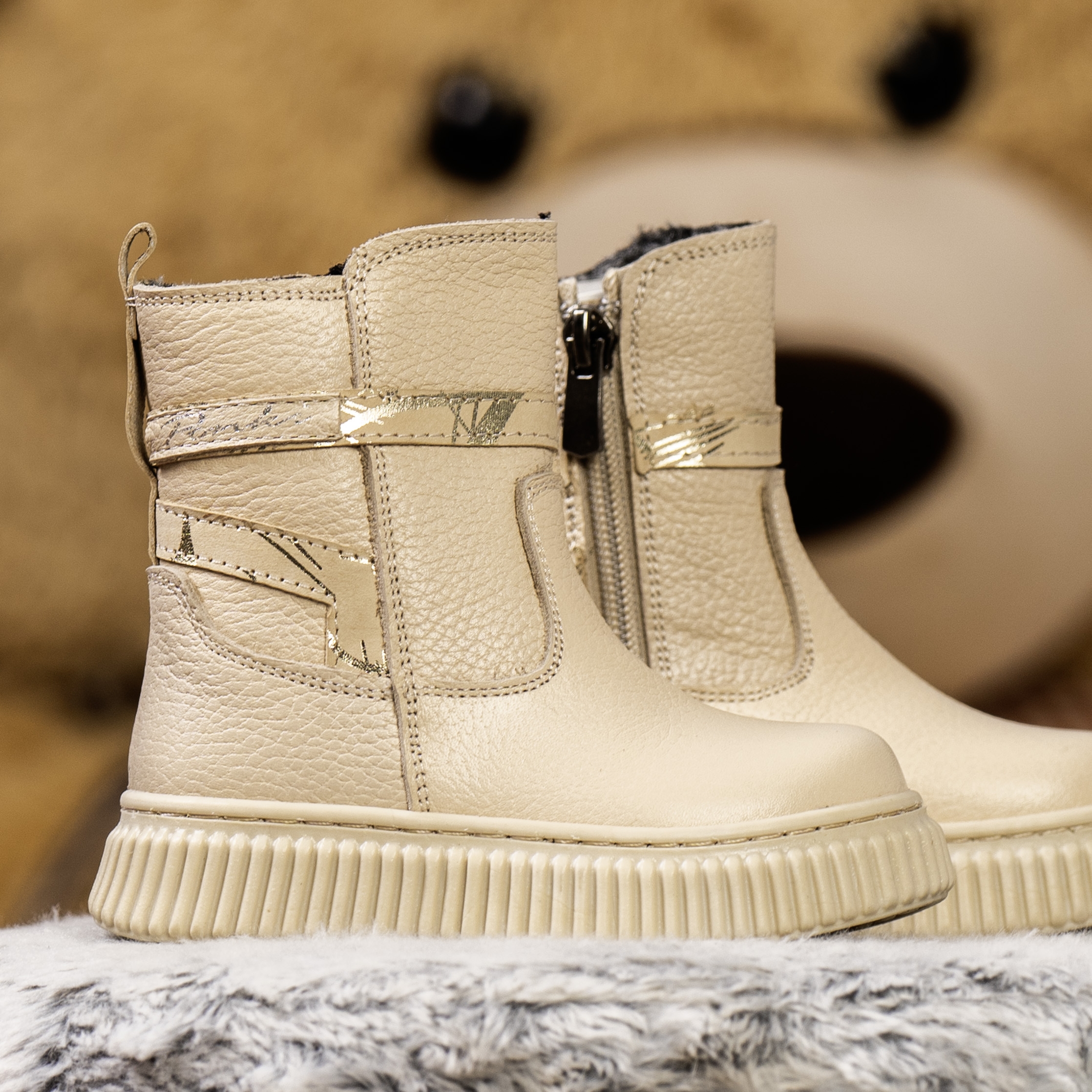 Бебешки ботушки PONKI VERTIGO BEIGE №22-25