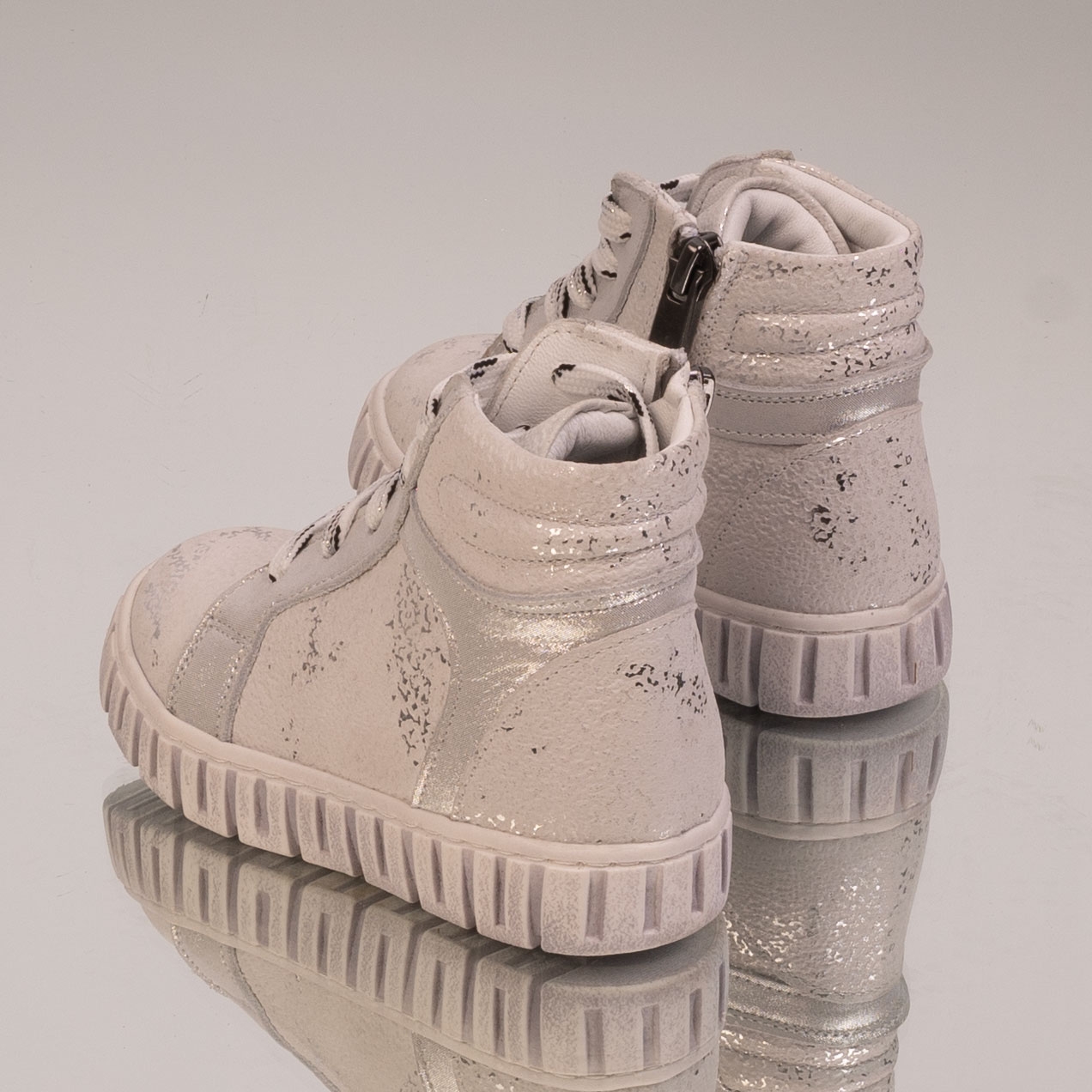 Бебешки кецове PONKI MELLOW SILVER №22-25