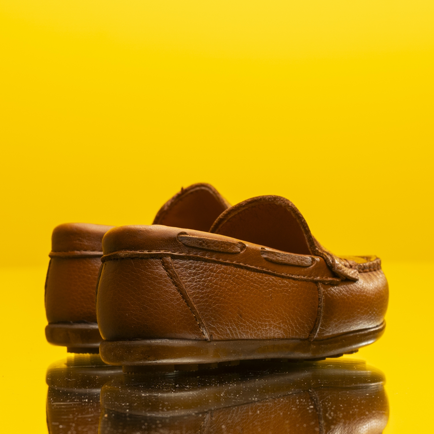 Бебешки мокасини PONKI GLASSES BROWN №22-25