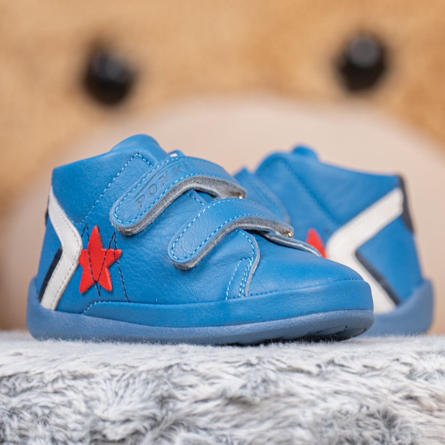 Бебешки обувки PONKI ATOM STAR BLUE-RED №19-21