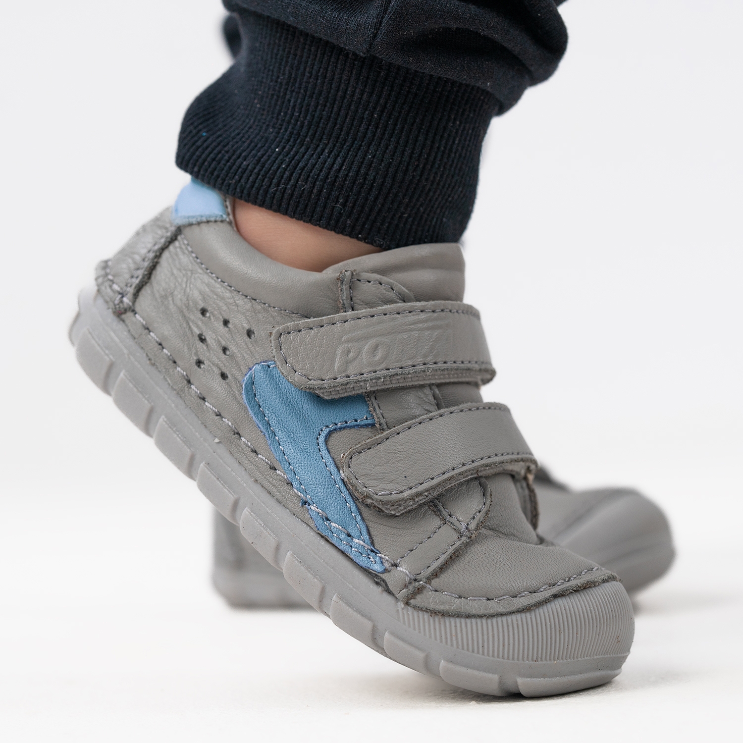 Бебешки обувки PONKI BAREFOOT POMA Grey №19-21