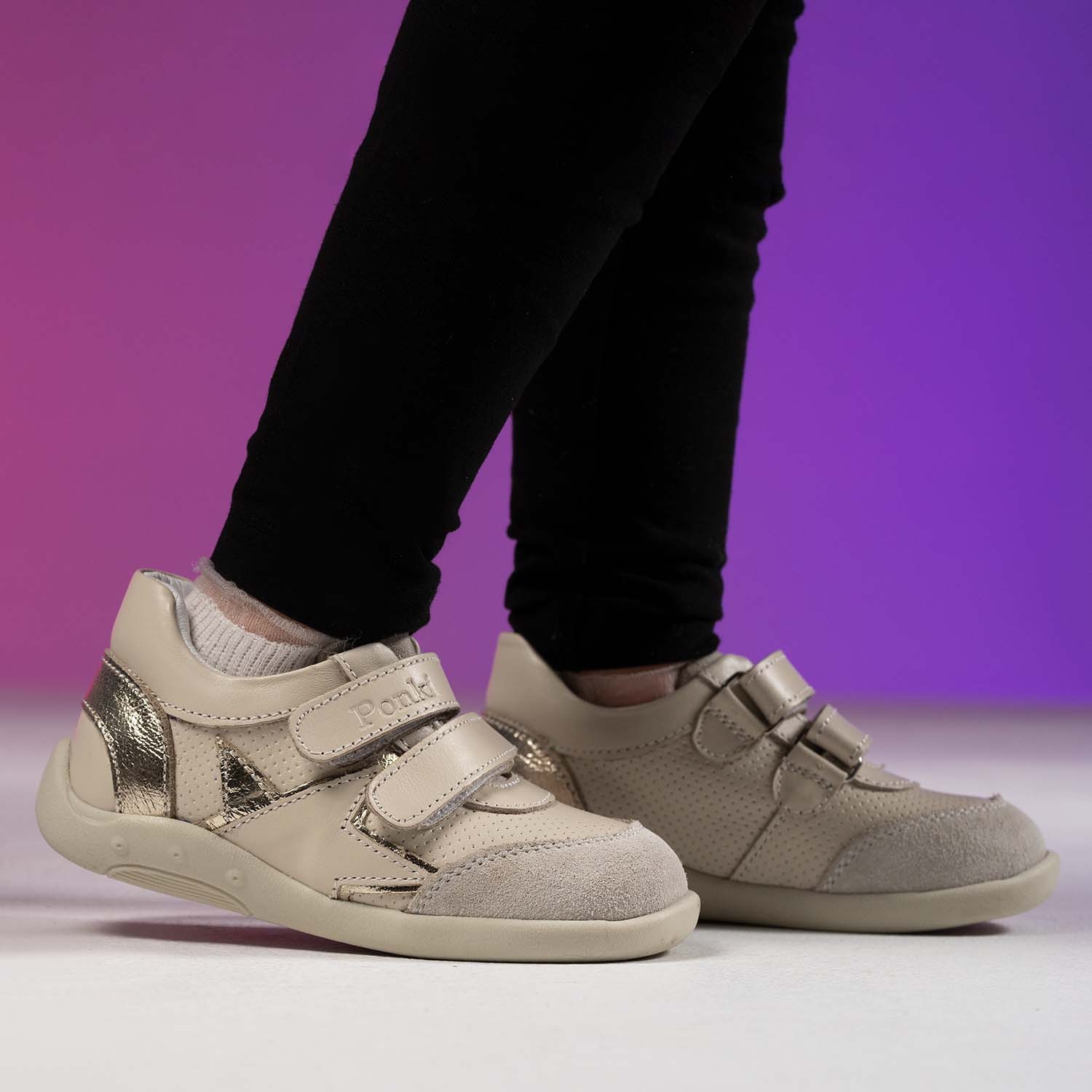 Бебешки обувки PONKI Starish Beige №20-25