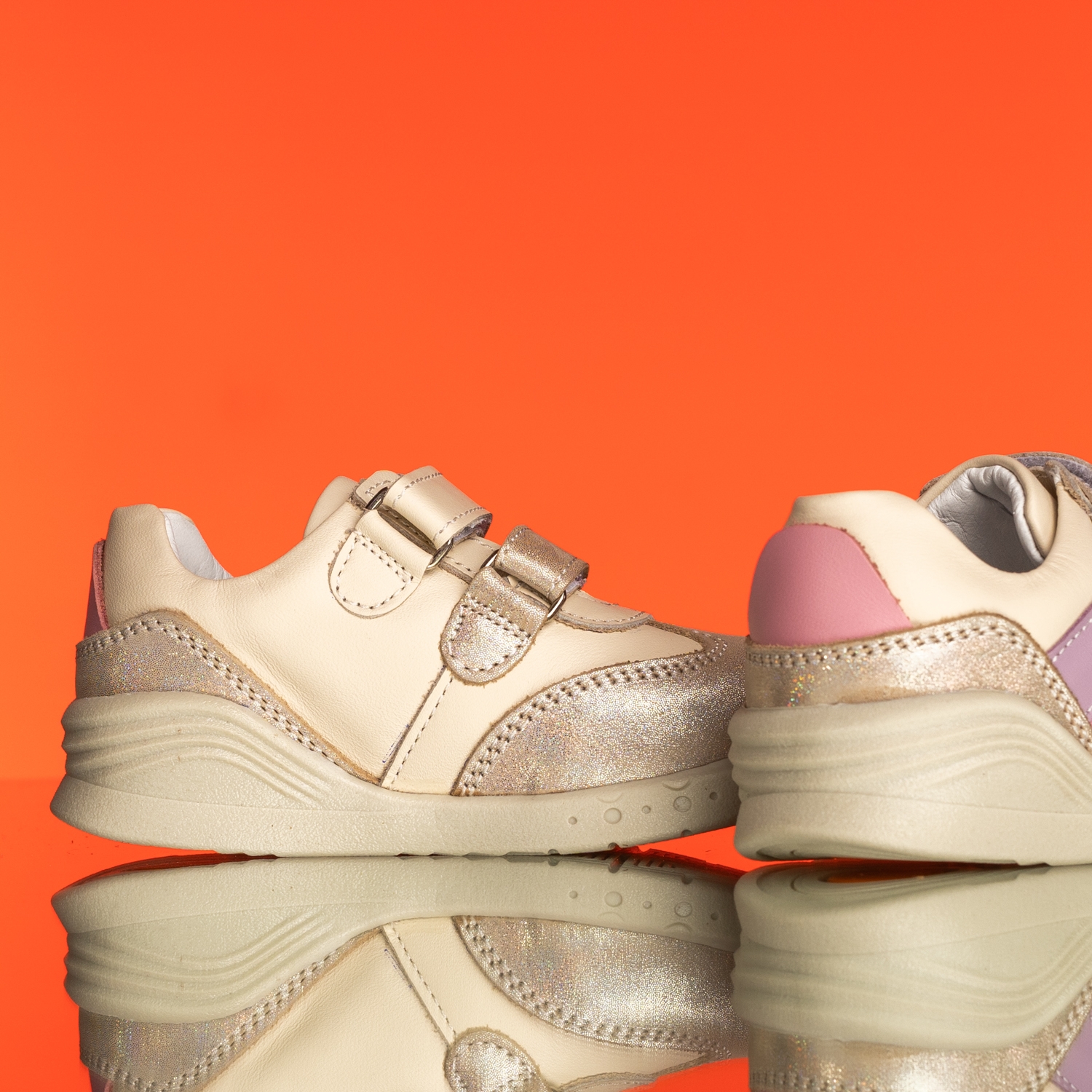 Бебешки обувки PONKI Wigglers Beige №19-25