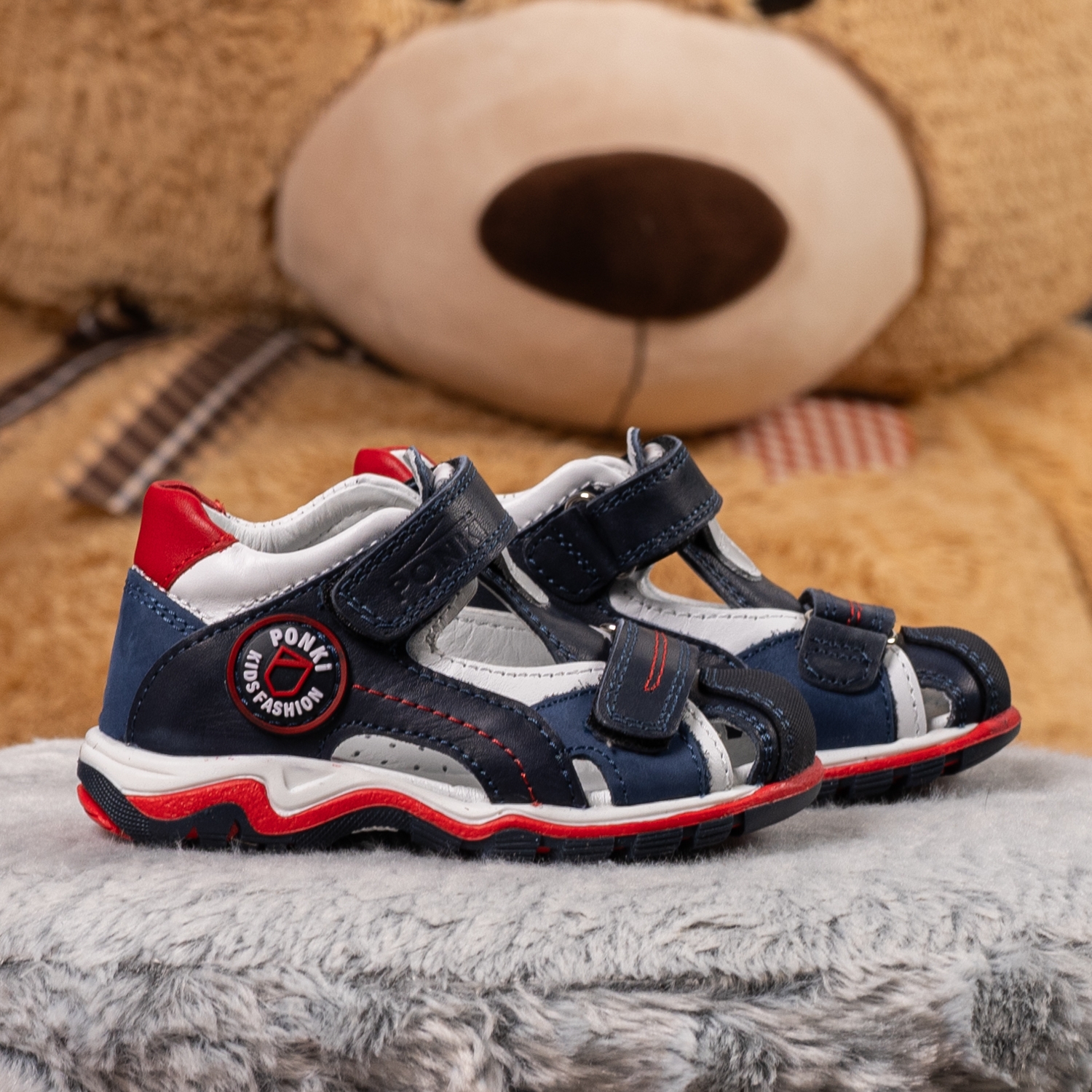 Бебешки сандали PONKI Colary Darkblue №21-25