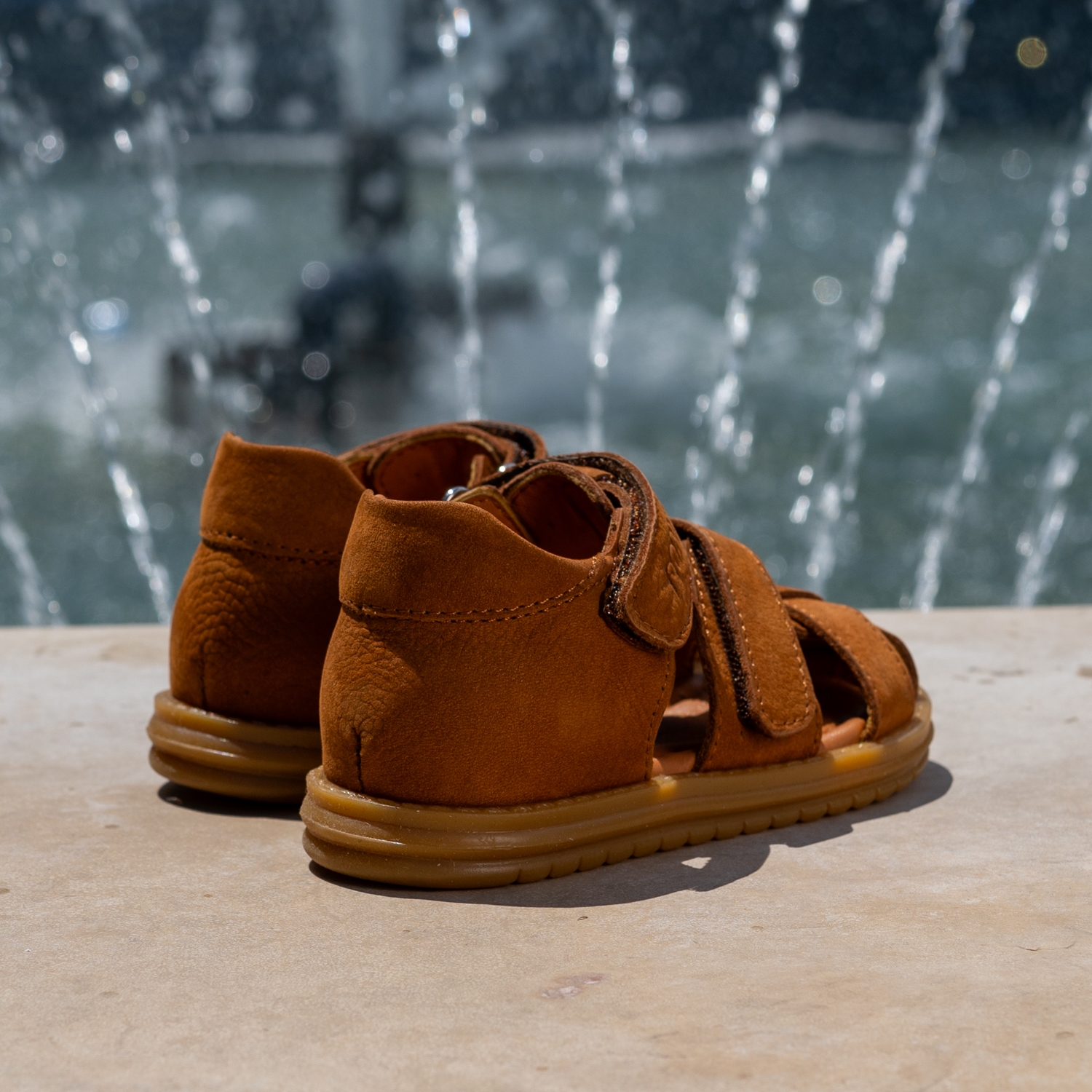 Бебешки сандали PONKI Craft Brown №22-25