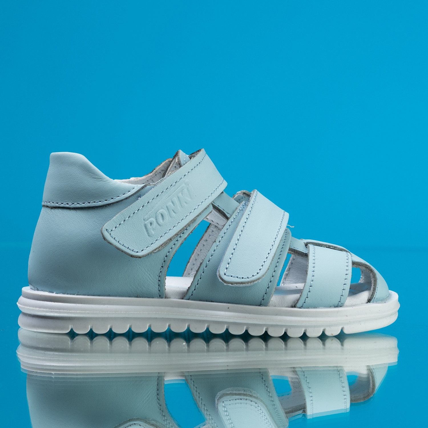 Бебешки сандали PONKI Craft Lightblue №19-25