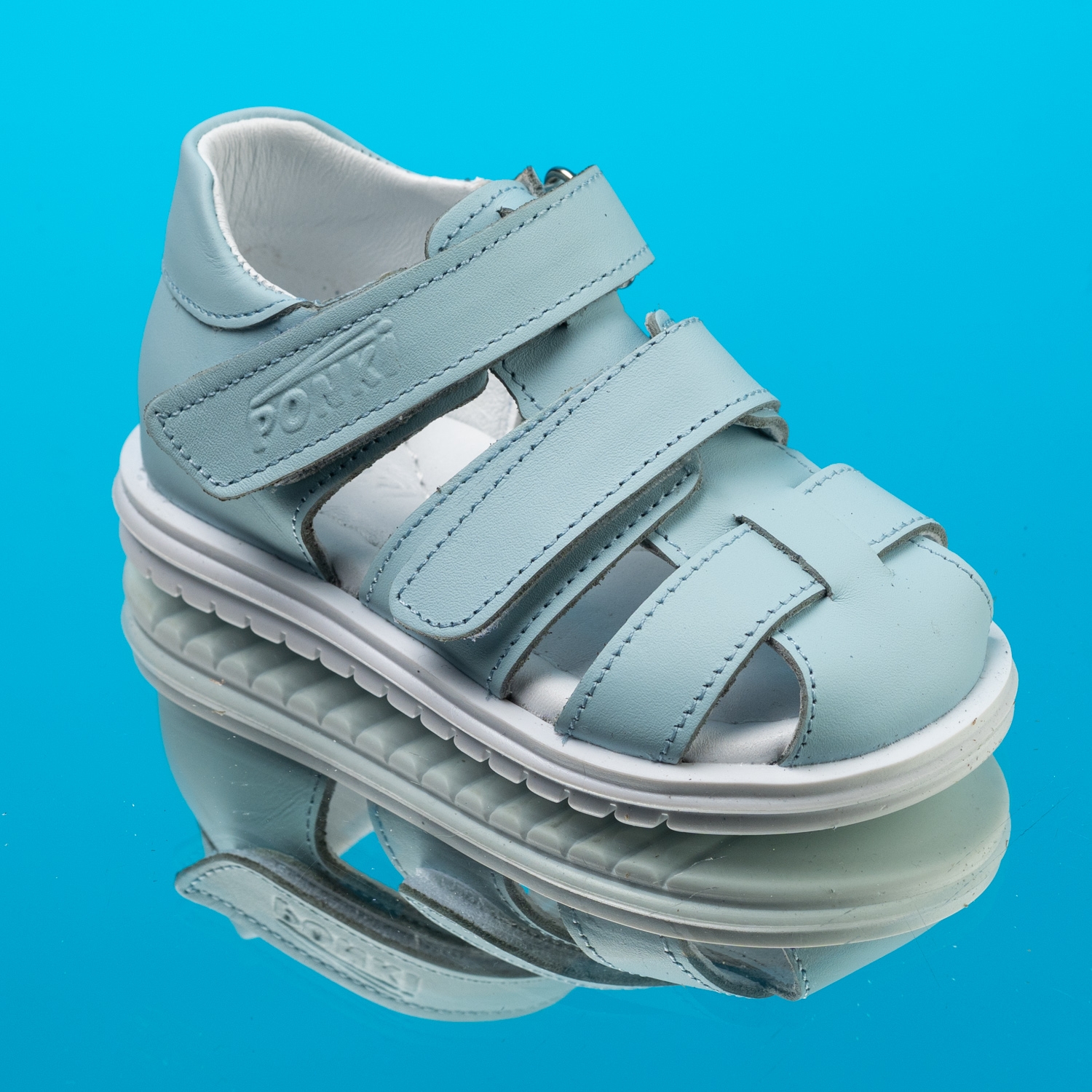 Бебешки сандали PONKI Craft Lightblue №19-25