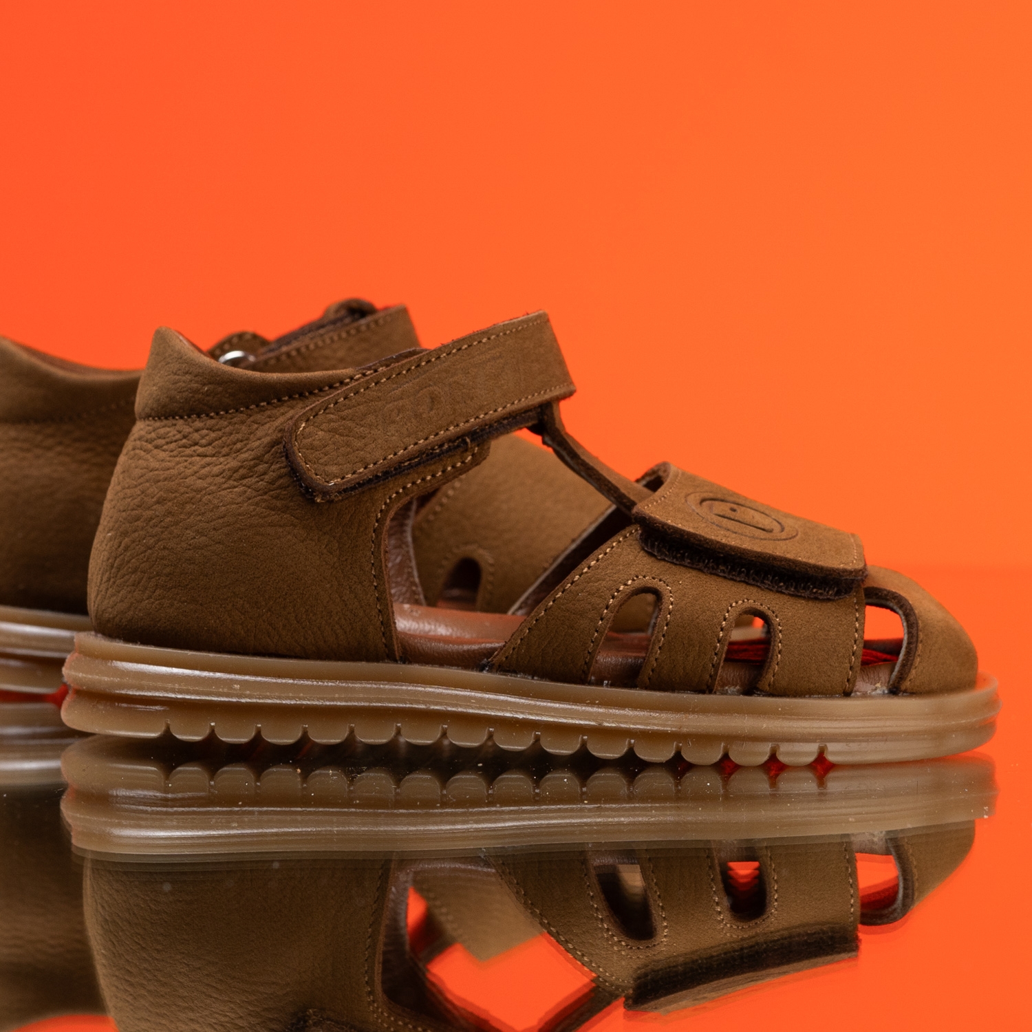 Бебешки сандали PONKI Elme Brown №19-25