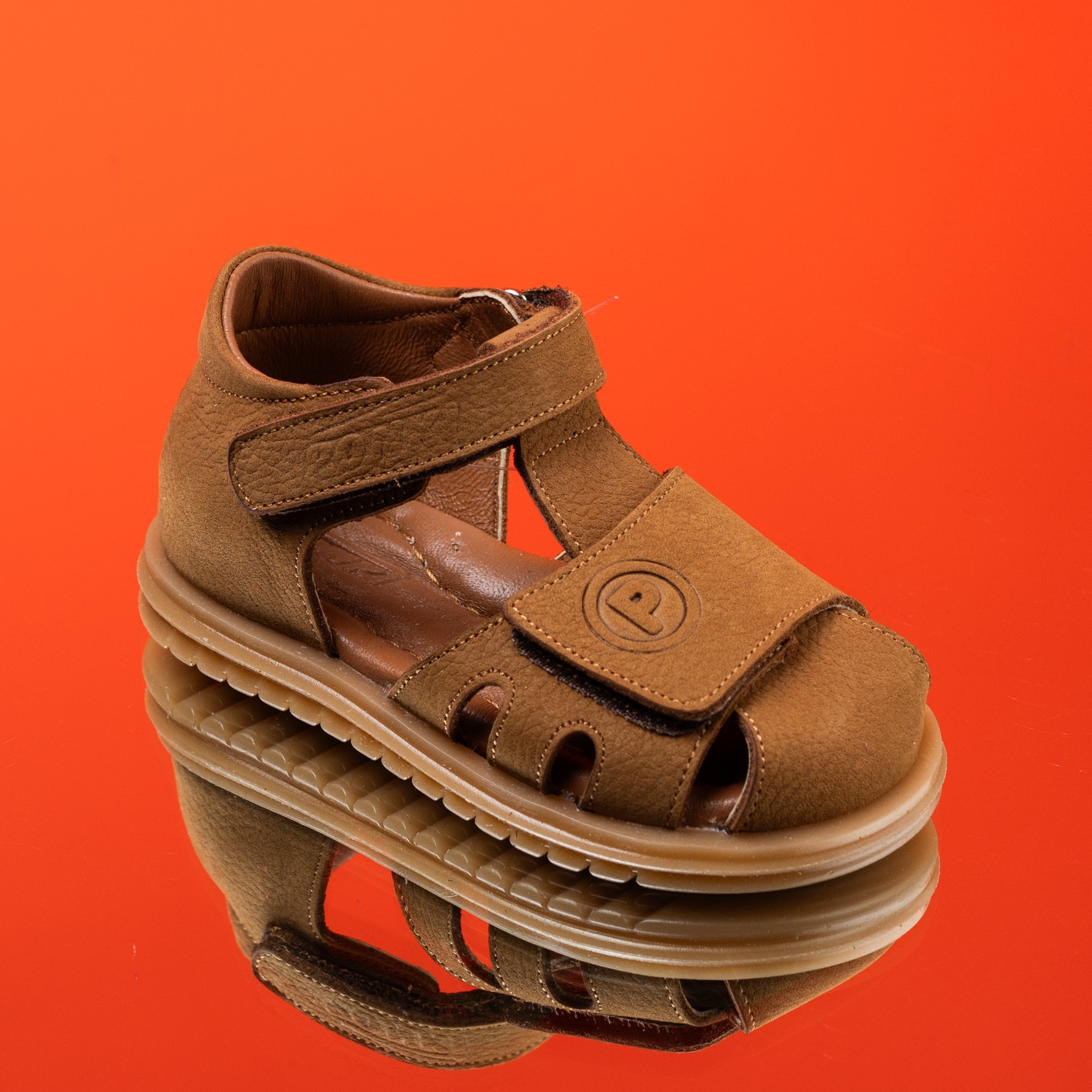 Бебешки сандали PONKI Elme Brown №19-25
