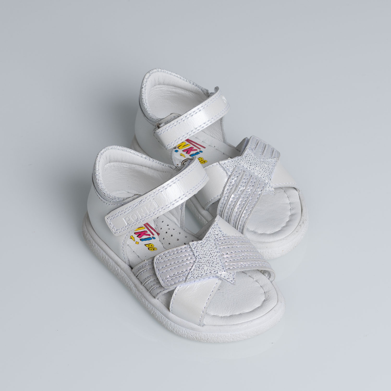 Бебешки сандали PONKI Estrella White №21-25