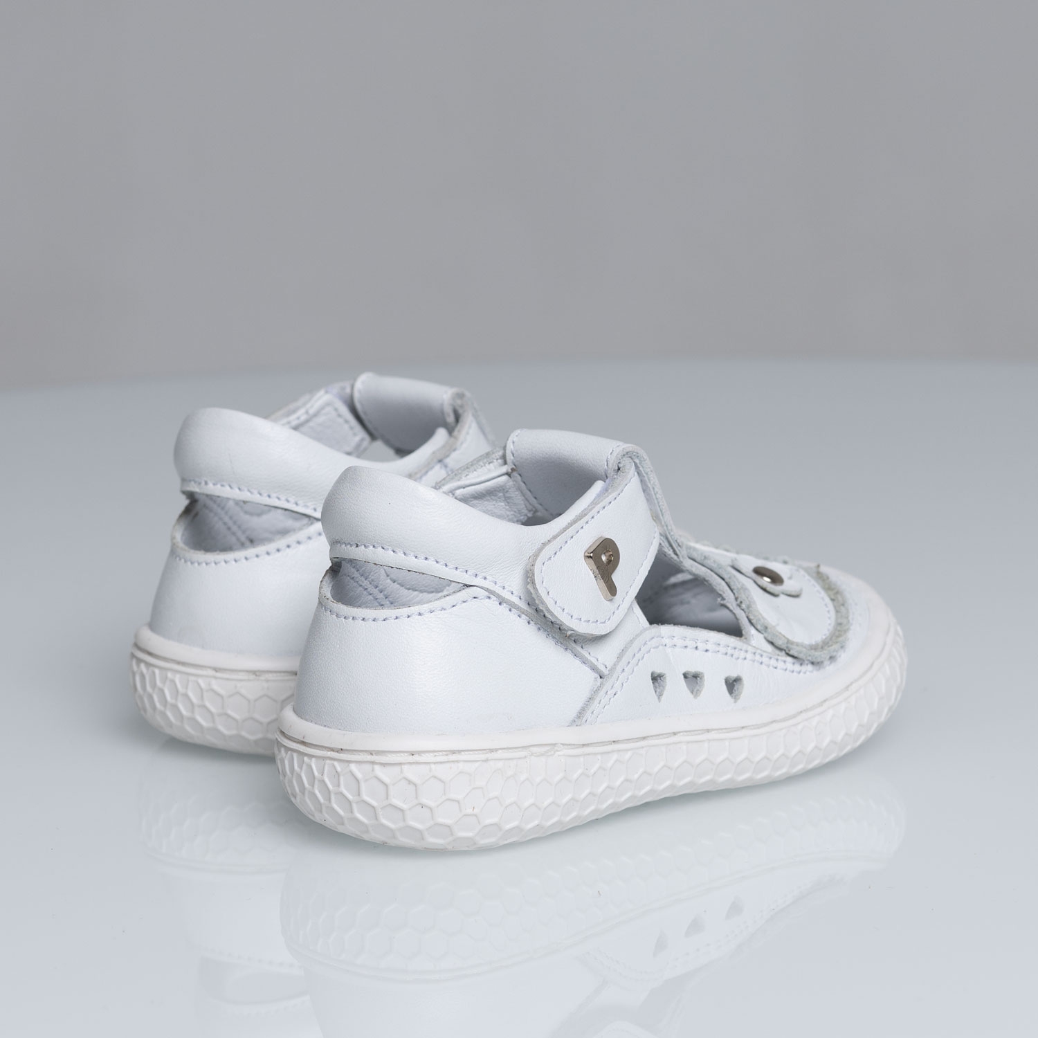 Бебешки Сандали PONKI Malena White №22-25