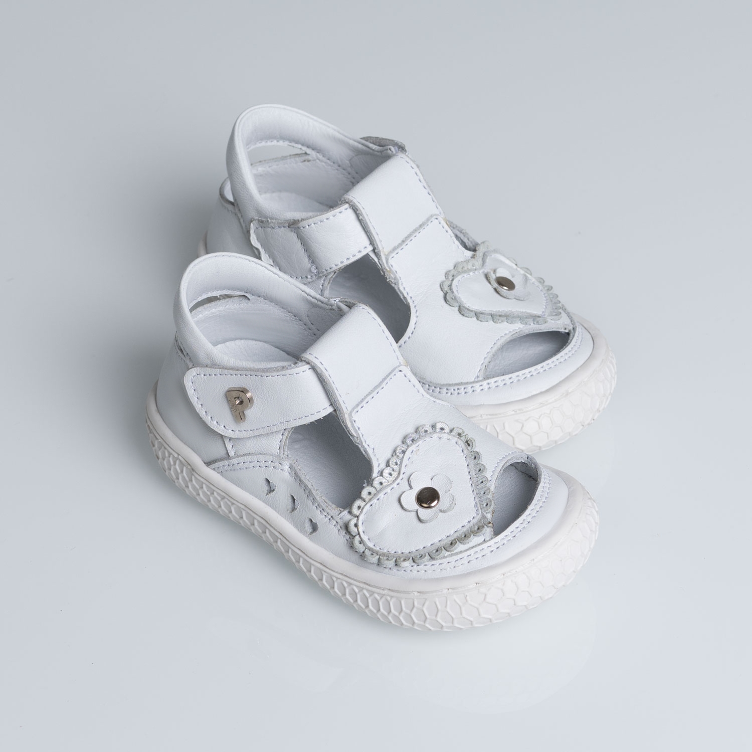 Бебешки Сандали PONKI Malena White №22-25