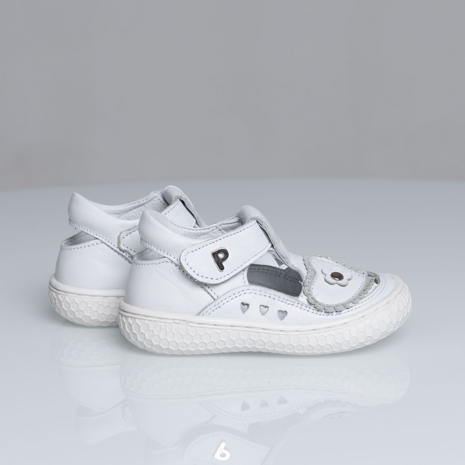 Бебешки Сандали PONKI Malena White №22-25